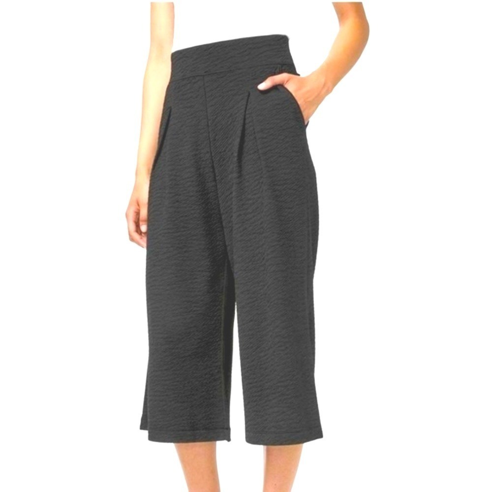 Lululemon Can You Feel The Pleat Crop Textured Wide Leg Pleated Pants Womens 4